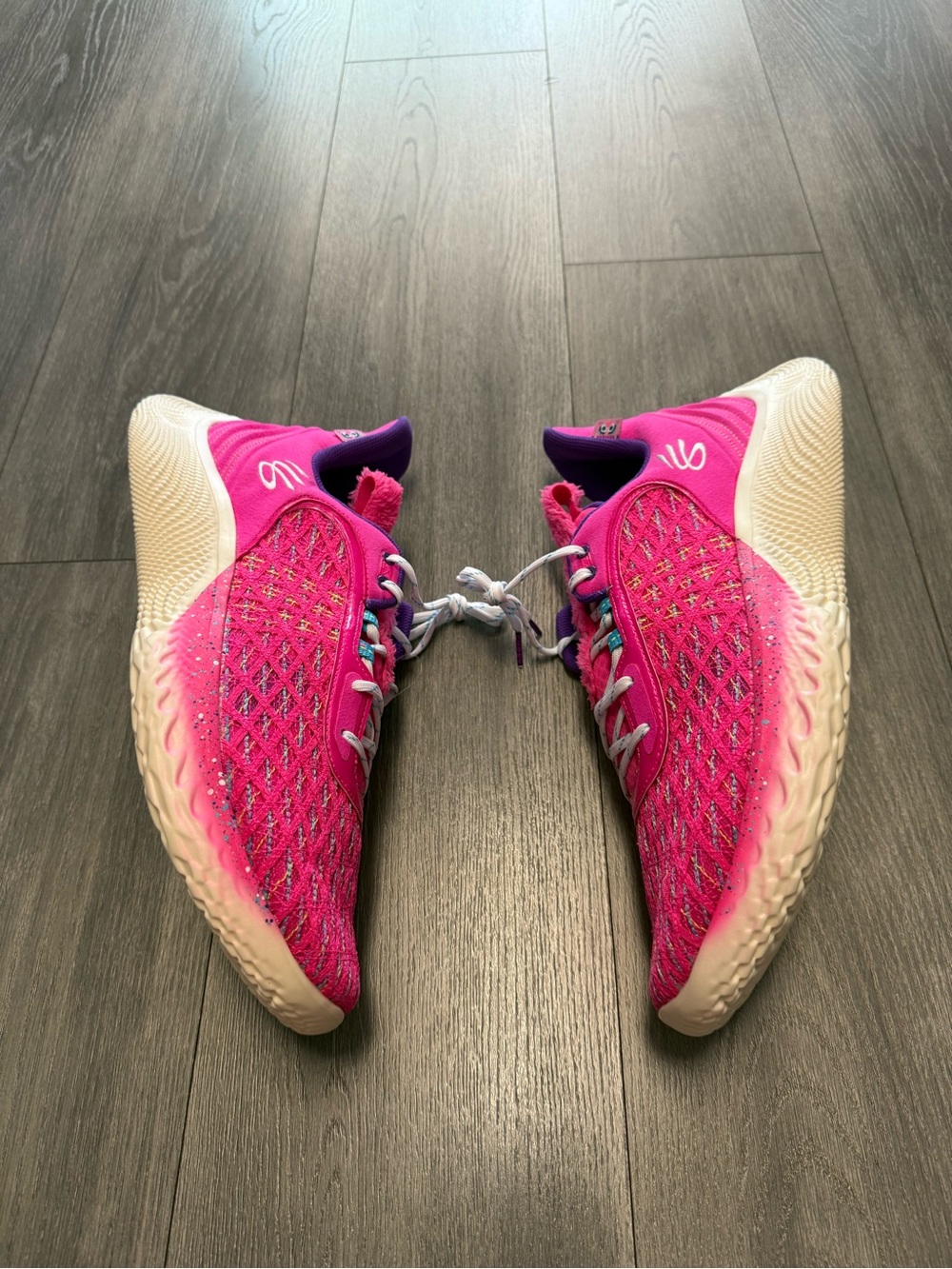 Under Armour Curry Brand Flow 9 Sesame Street Abby Cadabby 3024248-605 Size 15